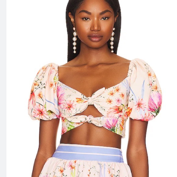 New: Agua by Agua Bendita Nova Lila Top. Size Large - Picture 15 of 16